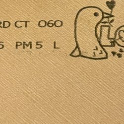 US Post Office - I love the Hartford post mark on the greeting card from my cousins. Posted 01/18/26