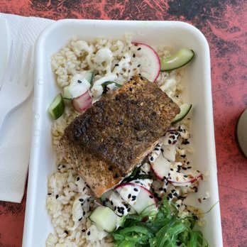 Carissa's The Bakery - 7 grain salmon bowl - Bakeries Near Me - East Hampton, New York Carissa's The Bakery - 7 grain salmon bowl - Bakeries Near Me - East Hampton, New York