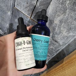 Crushed Botanicals Apothecary - Organic Cough B Gone Extract and Wild Cherry Cough Syrup - made in-house