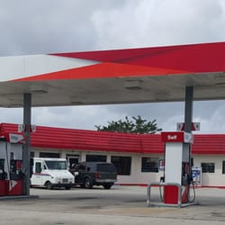 Citgo Gas - A 2nd tier, kind of run down station but competitive gas prices.