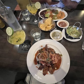 Cha Cha's Latin Kitchen - Fresh Grilled Salmon, Fresh Guacamole and Mango Habanero margarita. - Bars Near Me - Brea, California