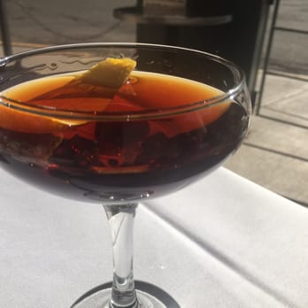 Cosmopolitan - The Black Manhattan is a wonderful variation on a classic and a must-have. - New American Near Me - Telluride, Colorado