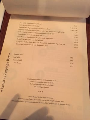 Menu photo 7 Coppinger Row Dublin, D