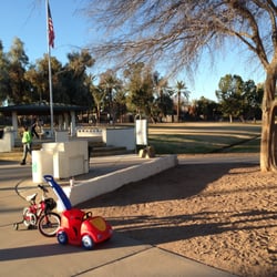 Flagpole and steps in front of main ramada
