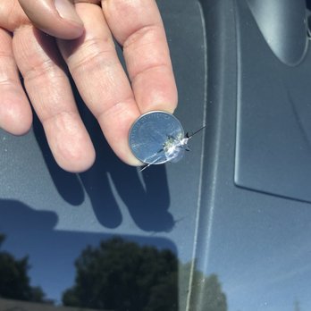 Pacific Windshields Mobile Rock Chip Repair - Compared to a quarter. - Windshield Installation & Repair Near Me Pacific Windshields Mobile Rock Chip Repair - Compared to a quarter. - Windshield Installation & Repair Near Me