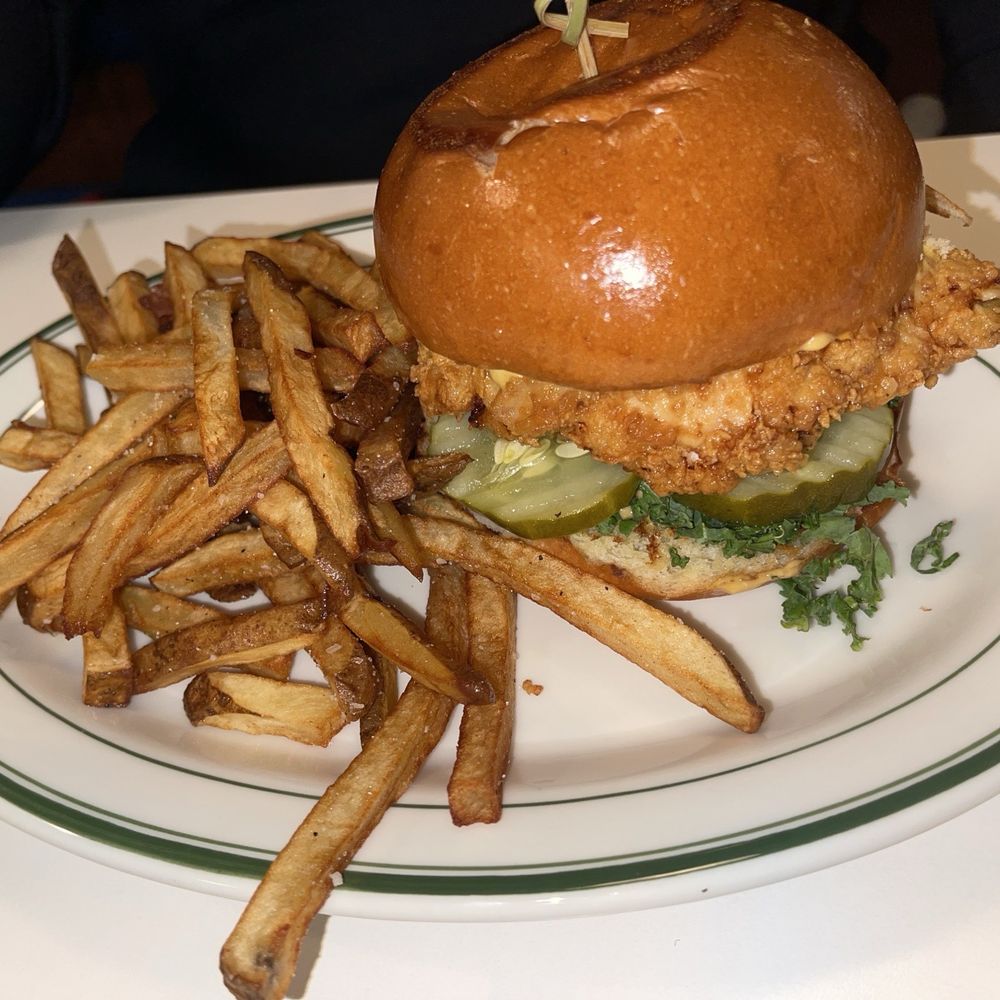 Adair Kitchen - Crispy Chicken Sandwich. Fries could be more crunchy - Breakfast & Brunch Near Me - Houston, Texas