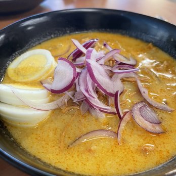 Bagan Burmese Kitchen - S10. Coconut Noodle Soup (Ohn Noe Kaut Swe) My youngest loves this. Just less onion but it's based on preference. - Burmese Near Me - Los Angeles, California