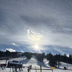 Pleasant Mountain - 38 degree weather the trails