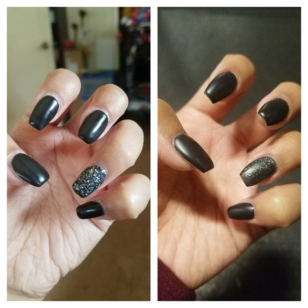 Diamond Nails - Left: got it done somewhere else and completely dislike how they did it. Right: diamond nails saves the day!! Originally how I wanted it - Nail Salons Near Me - Honolulu, Hawaii Diamond Nails - Left: got it done somewhere else and completely dislike how they did it. Right: diamond nails saves the day!! Originally how I wanted it - Nail Salons Near Me - Honolulu, Hawaii