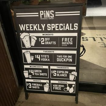 Pins Mechanical - Specials - Bowling Near Me - Nashville, Tennessee Pins Mechanical - Specials - Bowling Near Me - Nashville, Tennessee