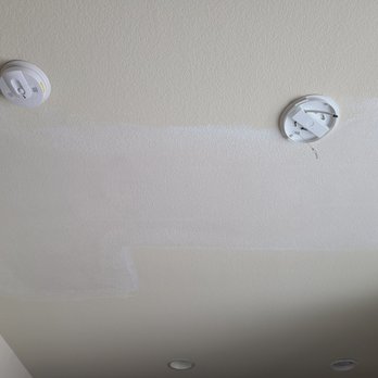 Perfect Patch Drywall Repair - Finished product after Matt and Dave did their magic. It still requires paint - Drywall Installation & Repair Near Me Perfect Patch Drywall Repair - Finished product after Matt and Dave did their magic. It still requires paint - Drywall Installation & Repair Near Me