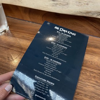 Mr Omakase - menu - Sushi Bars Near Me - Miami, Florida