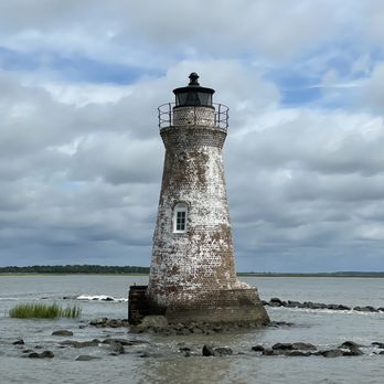 Captain Derek's Dolphin Adventure - Cockspur Island Lighthouse - Tours Near Me - Tybee Island, Georgia