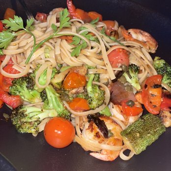500 Gramos Grill - Vegetable Pasta w/ Shrimp added - Steakhouses Near Me - Playa del Carmen, ROO