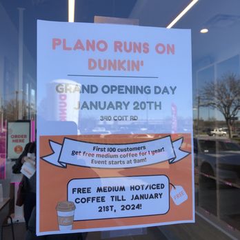 Dunkin' - Donuts Near Me - Plano, Texas Dunkin' - Donuts Near Me - Plano, Texas