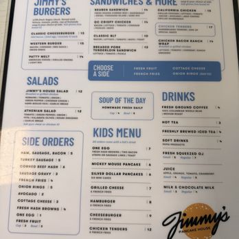 Jimmy's Pancake House - Menu - Breakfast & Brunch Near Me - Bettendorf, Iowa