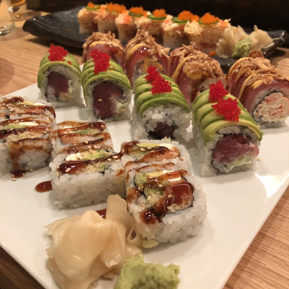 Sushi Nami - From front to back - up the stream, Shannon at Maui and Hey (forgot the entire name) - Sushi Bars Near Me - Suwanee, Georgia Sushi Nami - From front to back - up the stream, Shannon at Maui and Hey (forgot the entire name) - Sushi Bars Near Me - Suwanee, Georgia