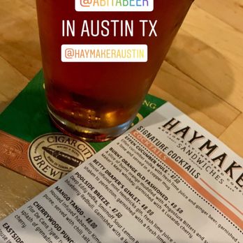 Haymaker - Ice cold Abita on draft. - Sandwiches Near Me - Austin, Texas