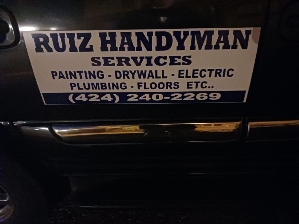 Slide of Ruiz Handyman Services