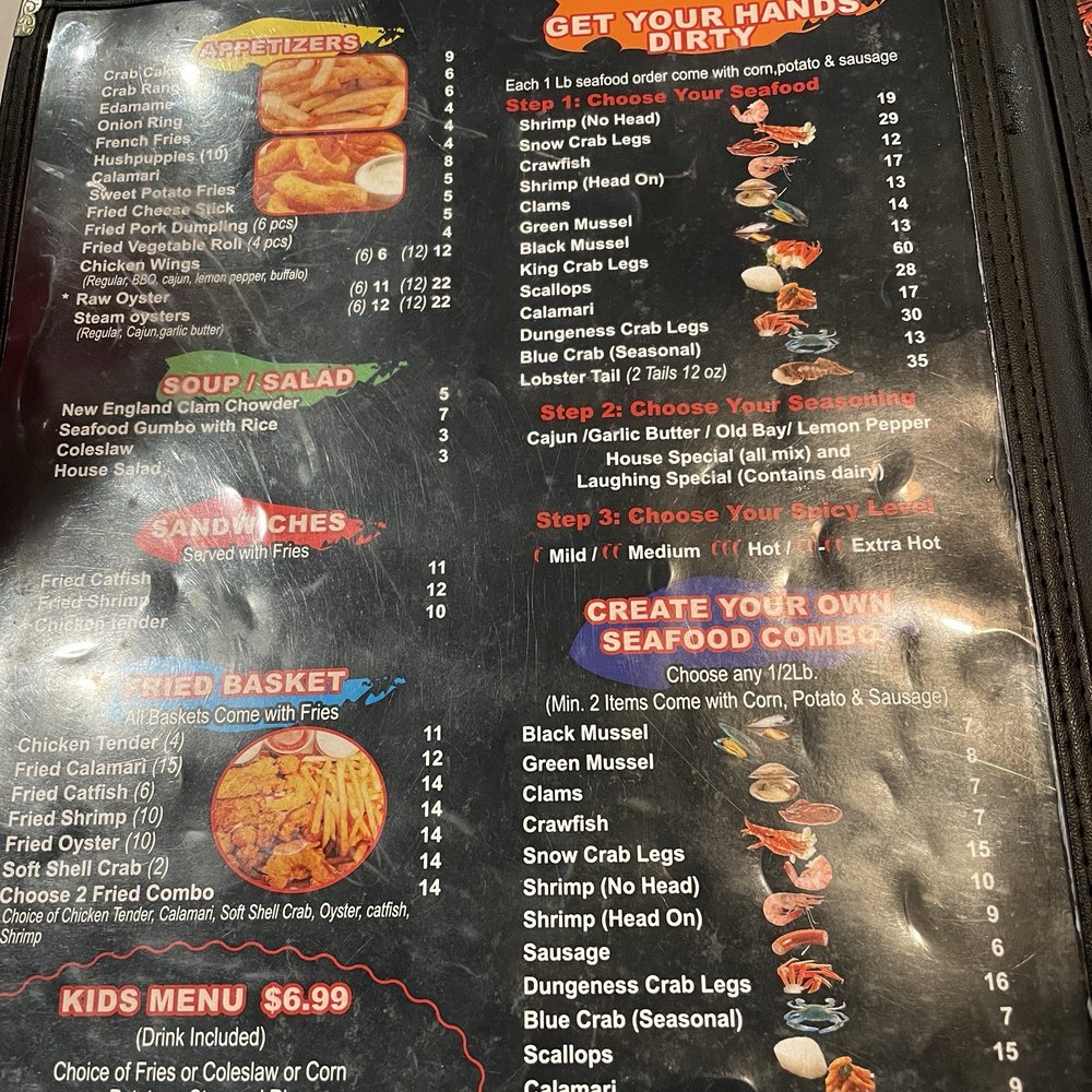 Laughing Crab - Menu - Cajun/Creole Near Me - West Monroe, Louisiana