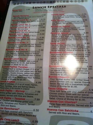 Menu photo 2 Tito's Mexican Grill Fairlawn, OH