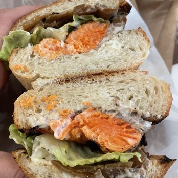 Market Grill - Salmon sandwich - Seafood Near Me - Seattle, Washington