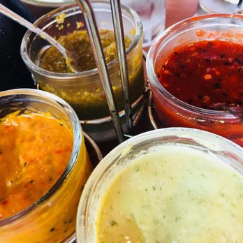 Bistro Aracosia - Chutneys that come with the warm bread - Afghan Near Me - Washington, DC, District of Columbia