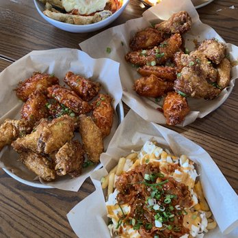 Kimchi Box - Assortment of meals. My favorite were the Kimchi Fries! - Korean Near Me - Plymouth, Michigan