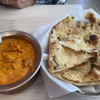 Ashoka Indian Cuisine - Butter chicken and garlic naan, both great. - Indian Near Me - Pleasanton, California Ashoka Indian Cuisine - Butter chicken and garlic naan, both great. - Indian Near Me - Pleasanton, California