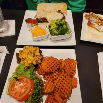 Melito's - a plate of waffles, a sandwich, and a salad - American Near Me - Richmond, Virginia Melito's - a plate of waffles, a sandwich, and a salad - American Near Me - Richmond, Virginia