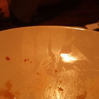 Harbour - my food was sent out to me on this dirty and disgusting finger print ridden plate - Japanese Near Me - Palmdale, California