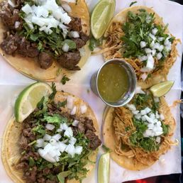 4 tacos we're about $16