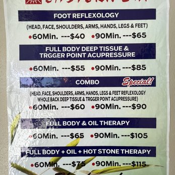 Eastern Chi Reflexology - Menu for massage service - Massage Near Me - Fort Worth, Texas Eastern Chi Reflexology - Menu for massage service - Massage Near Me - Fort Worth, Texas