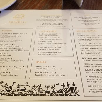 Casa Brindisa - Menu - Spanish Near Me - London, XGL