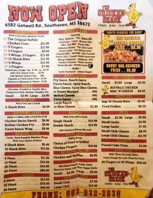 Menu photo 1 The Chicken Shack Southaven, MS Menu photo 1 The Chicken Shack Southaven, MS
