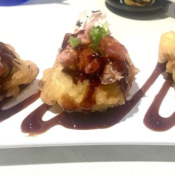 Genki Sushi - Special of the day stuffed spicy mushroom with spicy ahi - Sushi Bars Near Me - Ewa Beach, Hawaii Genki Sushi - Special of the day stuffed spicy mushroom with spicy ahi - Sushi Bars Near Me - Ewa Beach, Hawaii