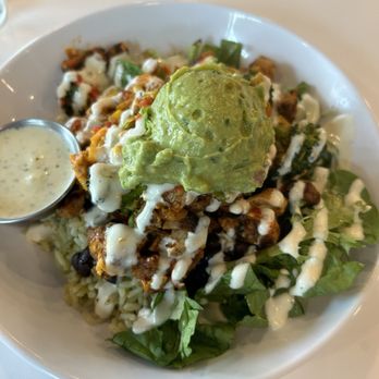 Cali - Brandon - Spicy bowl with weird cuts of chicken - New American Near Me - Riverview, Florida