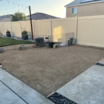 Green Dream landscape - DG compacted sand. (we will put a fire pit here someday) - Artificial Turf Near Me Green Dream landscape - DG compacted sand. (we will put a fire pit here someday) - Artificial Turf Near Me