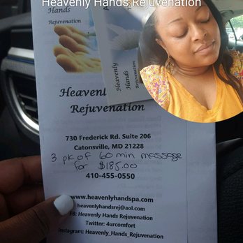 Heavenly Hands Rejuvenation - Specials for the next visit - Massage Therapy Near Me - Catonsville, Maryland
