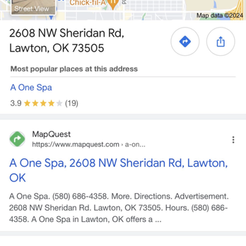 A One Spa - Google maps with directions and location - Massage Therapy Near Me - Lawton, Oklahoma A One Spa - Google maps with directions and location - Massage Therapy Near Me - Lawton, Oklahoma