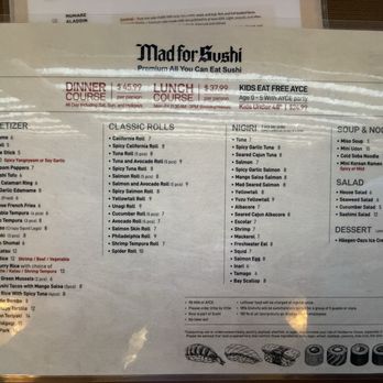 Mad For Sushi - Sushi Bars Near Me - Dublin, California