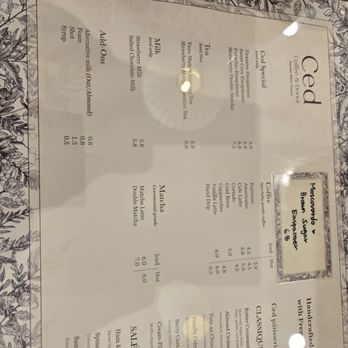Ced Coffee & Donut - Menu May 2025 - Coffee & Tea Near Me - Westminster, California Ced Coffee & Donut - Menu May 2025 - Coffee & Tea Near Me - Westminster, California