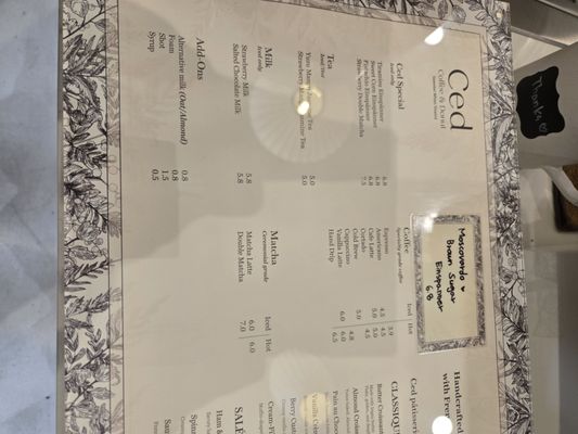Menu photo 8 Ced Coffee & Donut Westminster, CA Menu photo 8 Ced Coffee & Donut Westminster, CA