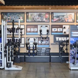 Rack N Road - Thule wall in our interactive showroom