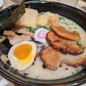 Ikedo Japanese Eatery - Miso Ramen (Char Siu) with fried tofu and black garlic oil (add on's) - Ramen Near Me - Port Washington, New York Ikedo Japanese Eatery - Miso Ramen (Char Siu) with fried tofu and black garlic oil (add on's) - Ramen Near Me - Port Washington, New York
