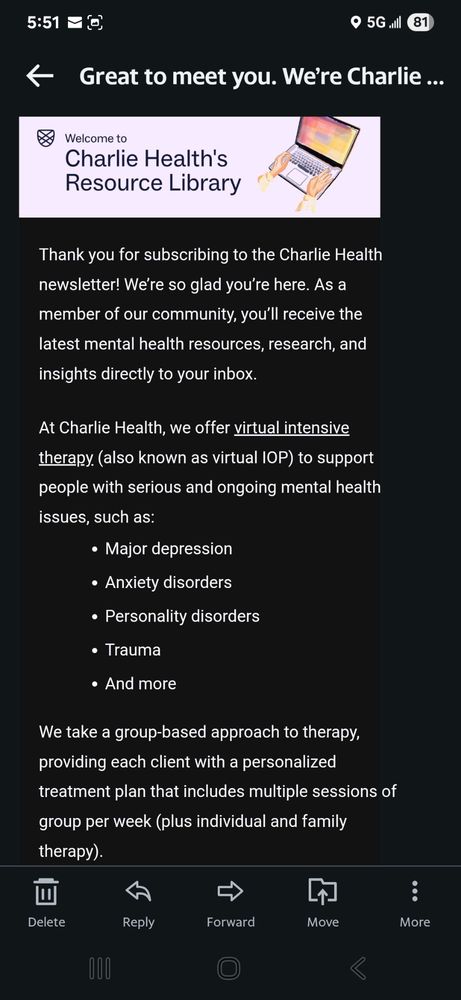 Charlie Health - grief counselor in Bozeman, MT