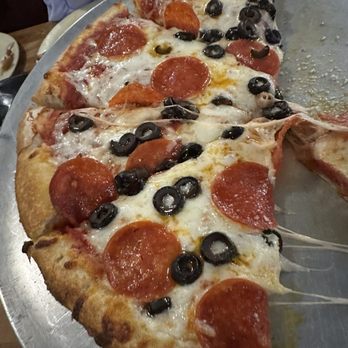 NiMarco's Pizza - Downtown - Medium Pepperoni and black olives pizza - Pizza Near Me - Flagstaff, Arizona NiMarco's Pizza - Downtown - Medium Pepperoni and black olives pizza - Pizza Near Me - Flagstaff, Arizona