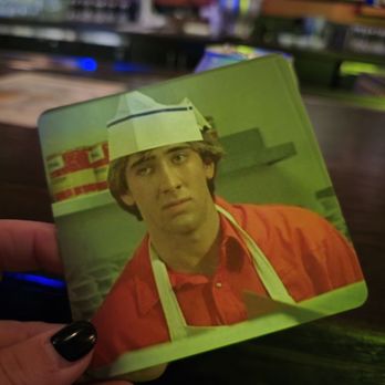 Jive Turkey - Nick Cage coasters!! - Cocktail Bars Near Me - Las Vegas, Nevada