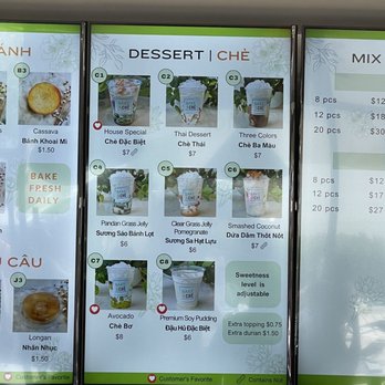 Bake & Che - Menu - Desserts Near Me - Westminster, California