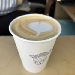 Black Sheep Coffee - Mount Holly - Vanilla oat milk latte at Black Sheep Coffe Club always comes with the cutest lil art